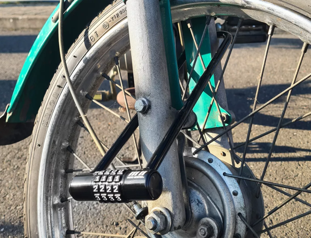 Lucchetto blocca ruota ad U per Ciclomotori Piaggio Ciao SI Bravo Boxer Grillo Superbravo 50