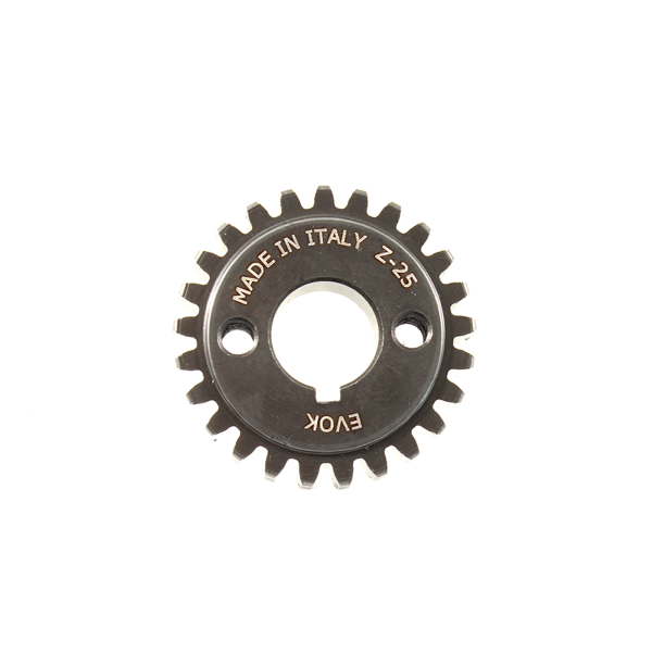Pignone ingranaggio 25 denti Evok per camapana 72 denti dritti Vespa 50 Special L N R PK S XL RUSH