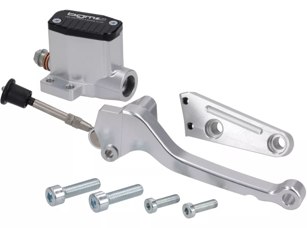 Pompa freno anteriore completa di leva BGM PRO SPORT in cnc Vespa PX 125 150 200