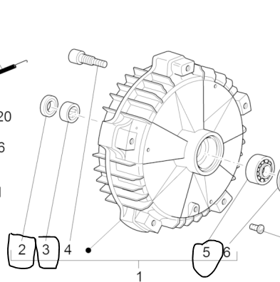 Kit revisione forcella cuscinetti ruota anteriore Piaggio Ape TM 703 602 CAR MAX