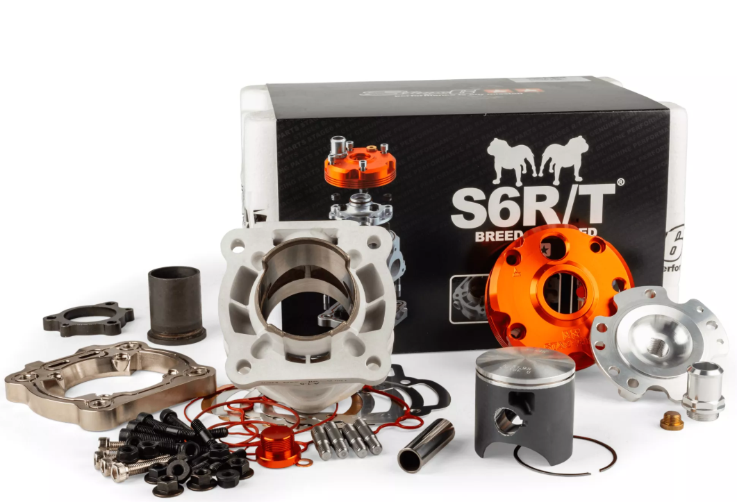 Kit cilindro gruppo termico Stage 6 R/T BIG BORE 95cc 52mm SP14 in alluminio per Piaggio a liquido