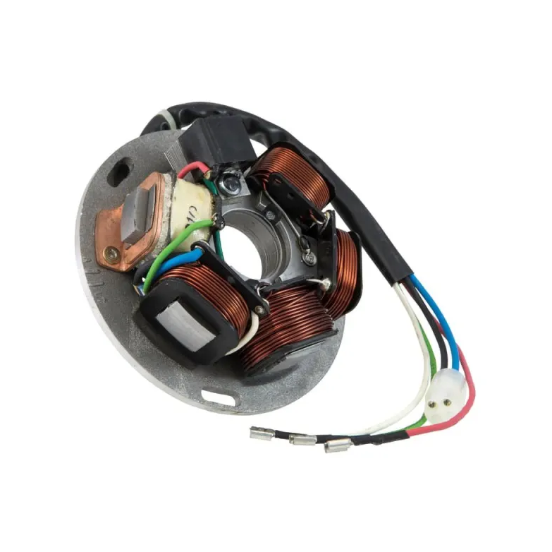 Piastra statore magnete bobine volano Ducati Energia Vespa PE PX ARCOBALENO 125 150 200 1981-1997 fili