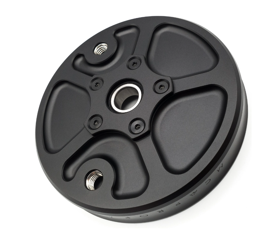 Piastra completa di cuscinetto supporto ruota posteriore MC PROPARTS Piaggio Boxer 50 nero