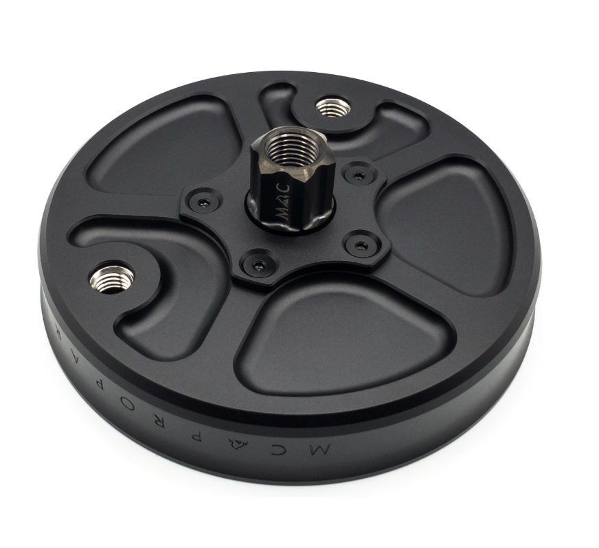 Piastra completa di cuscinetto supporto ruota posteriore MC PROPARTS Piaggio Boxer 50 nero