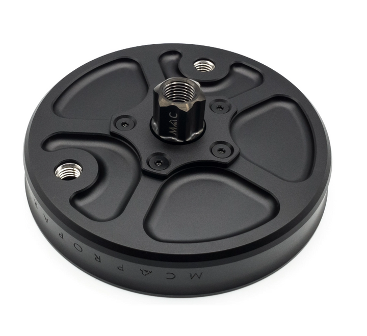 Piastra completa di cuscinetto supporto ruota posteriore MC PROPARTS Piaggio Boxer 50 nero