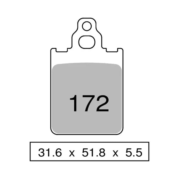 Coppia pastiglie freno anteriori Trofeo Vespa PX 125 150