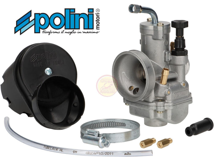 Kit carburatore 21 Polini con filtro aria per ciclomotori Piaggio Ciao SI Bravo Boxer