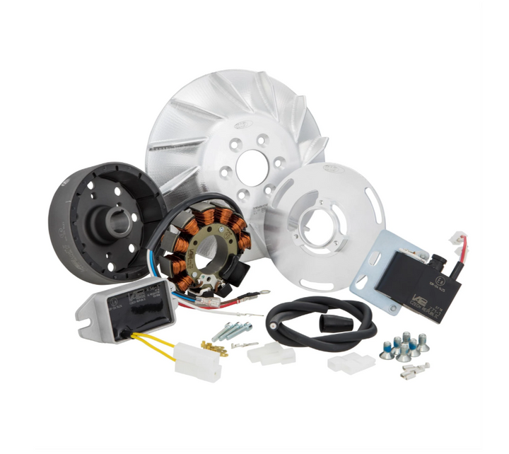 Kit accensione elettronica SIP 12Volt 110Watt corrente alternata Vespa VNA VNB VBA VBB GT GL SPRINT