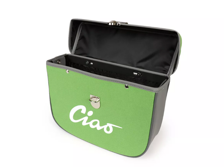 Borsa laterale verde e grigia per Ciclomotori Piaggio Ciao 50 tutti i modelli fino al 1995