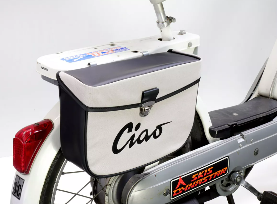 Borsa laterale grigia e nera per Ciclomotori Piaggio Ciao 50 tutti i modelli fino al 1995