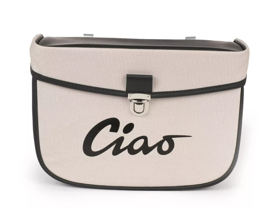 Borsa laterale grigia e nera per Ciclomotori Piaggio Ciao 50 tutti i modelli fino al 1995