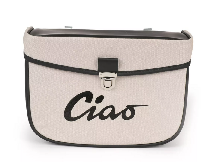 Borsa laterale grigia e nera per Ciclomotori Piaggio Ciao 50 tutti i modelli fino al 1995
