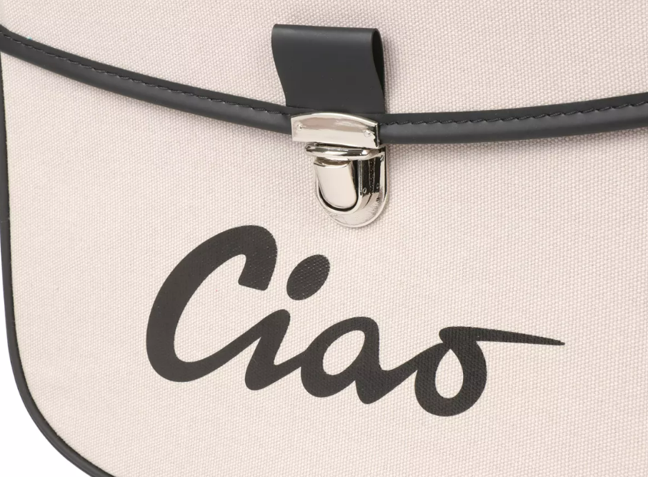 Borsa laterale grigia e nera per Ciclomotori Piaggio Ciao 50 tutti i modelli fino al 1995