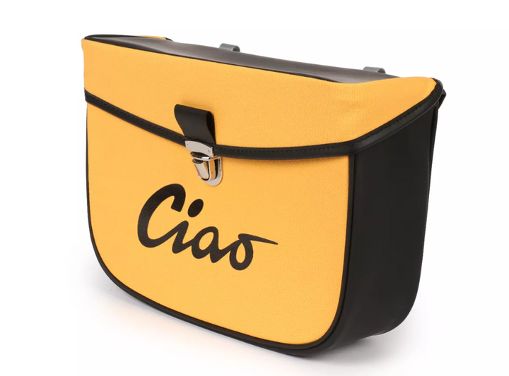 Borsa laterale gialla e nera per Ciclomotori Piaggio Ciao 50 tutti i modelli fino al 1995