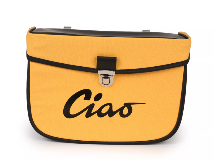 Borsa laterale gialla e nera per Ciclomotori Piaggio Ciao 50 tutti i modelli fino al 1995