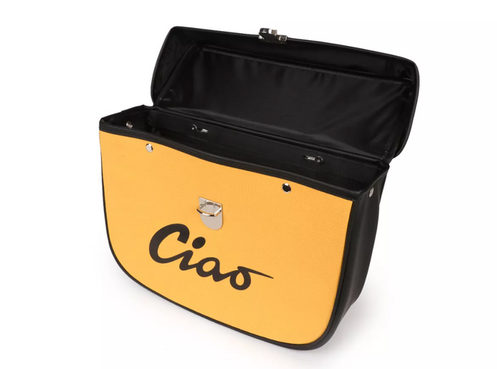 Borsa laterale gialla e nera per Ciclomotori Piaggio Ciao 50 tutti i modelli fino al 1995
