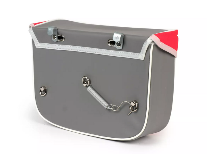 Borsa laterale rossa e grigia per Ciclomotori Piaggio Ciao 50 tutti i modelli fino al 1995