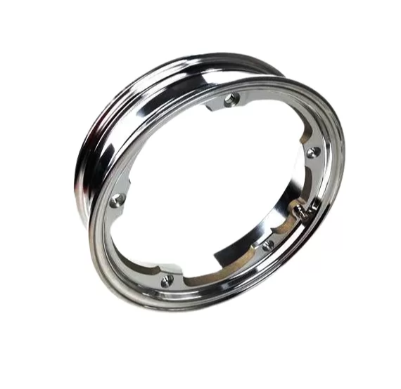 Cerchio in lega tubeless VMC 2.10-10 argento lucido Vespa 50 125 150 180 200