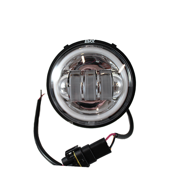Faro fanale luce gruppo ottico anteriore a led Evok cromato Vespa 50 L N R 12 VOLT