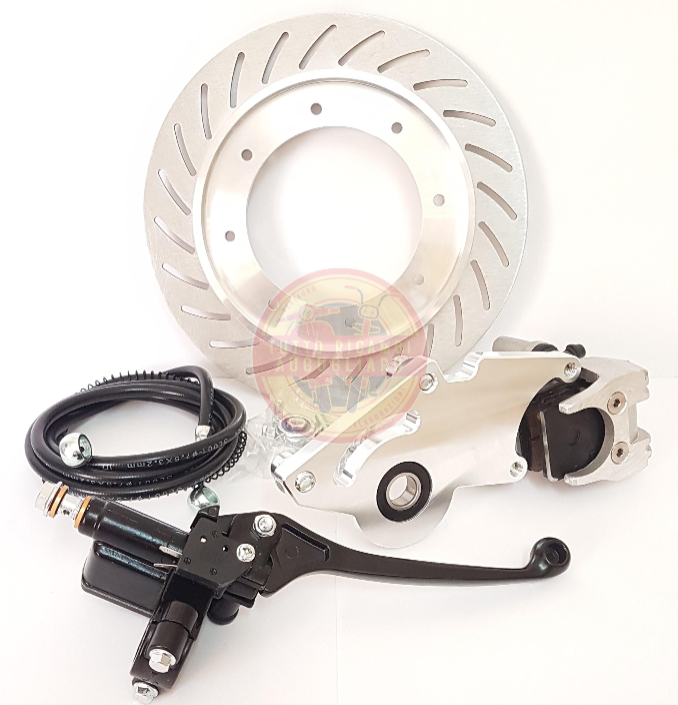 Kit freno a disco posteriore Piaggio Ciao Si Bravo 50 con cerchi in lega 10 razze parallele da 17