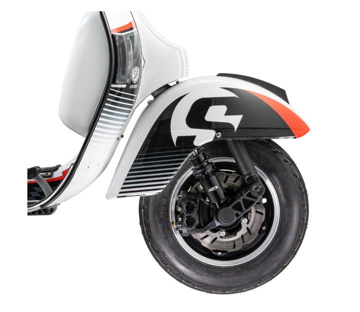 Kit freno a disco anteriore SIP PERFORMANCE RADIAL Classic NT con perno Ø 20mm nero Vespa PK 50 125 XL PX 125 150 MY T5
