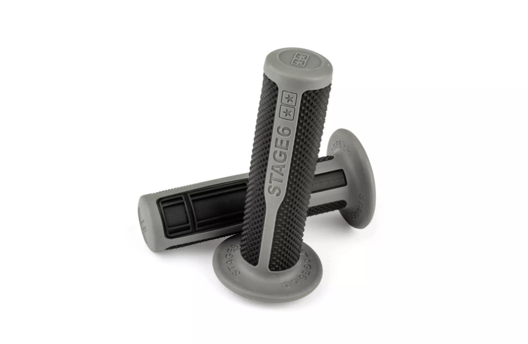 Coppia manopole grigie e nere universali per Scooter Moto Ciclomotori 22/25mm
