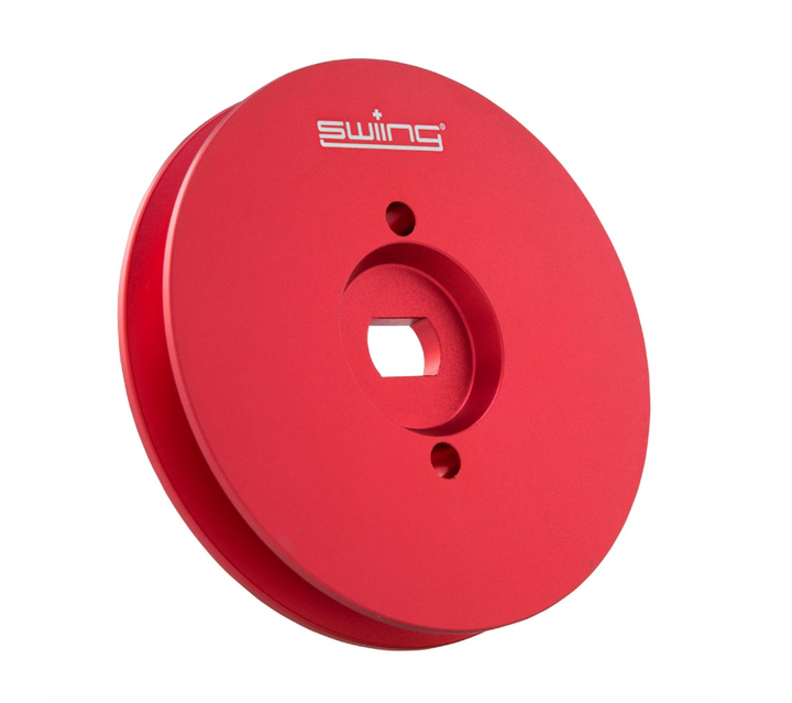 Puleggia Swing in alluminio CNC rosso anodizzato 75mm Piaggio Ciao Si Bravo