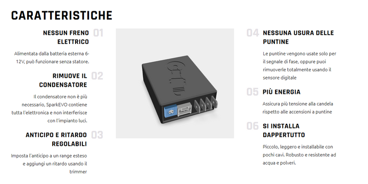 Centralina SparkEvo Zero Battery solo per impianti con batteria