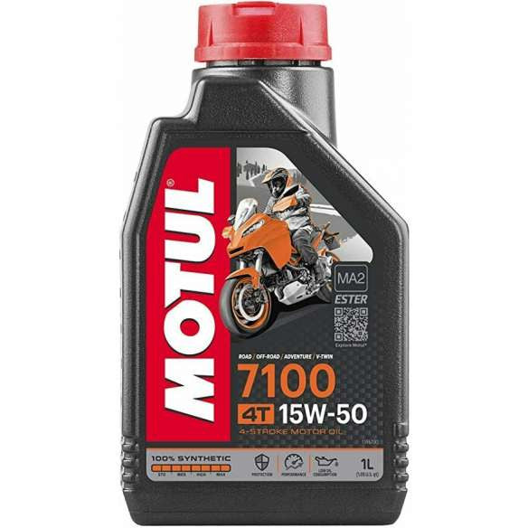 Olio motul 7100 15W50 100% sintetico per motori 4 Tempi