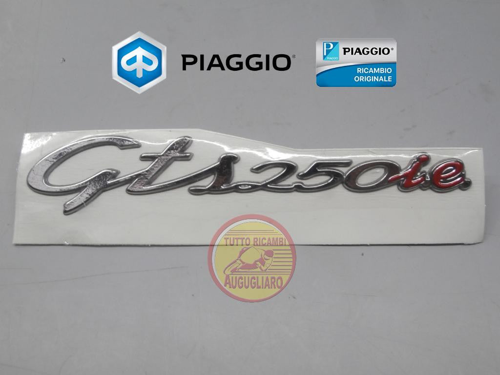 Targhetta adesiva resinata laterale originale Piaggio Vespa GTS 250
