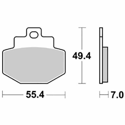 Pastiglie freno posteriori Trofeo organiche Piaggio Vespa GTS 125 250 300