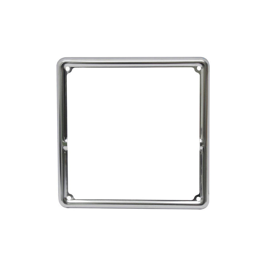 Cornice targa in ferro cromata moto 18.5X18.5cm