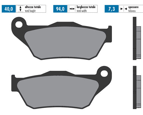 Coppia pastiglie freno anteriori Adige Yamaha X-Max 125-250