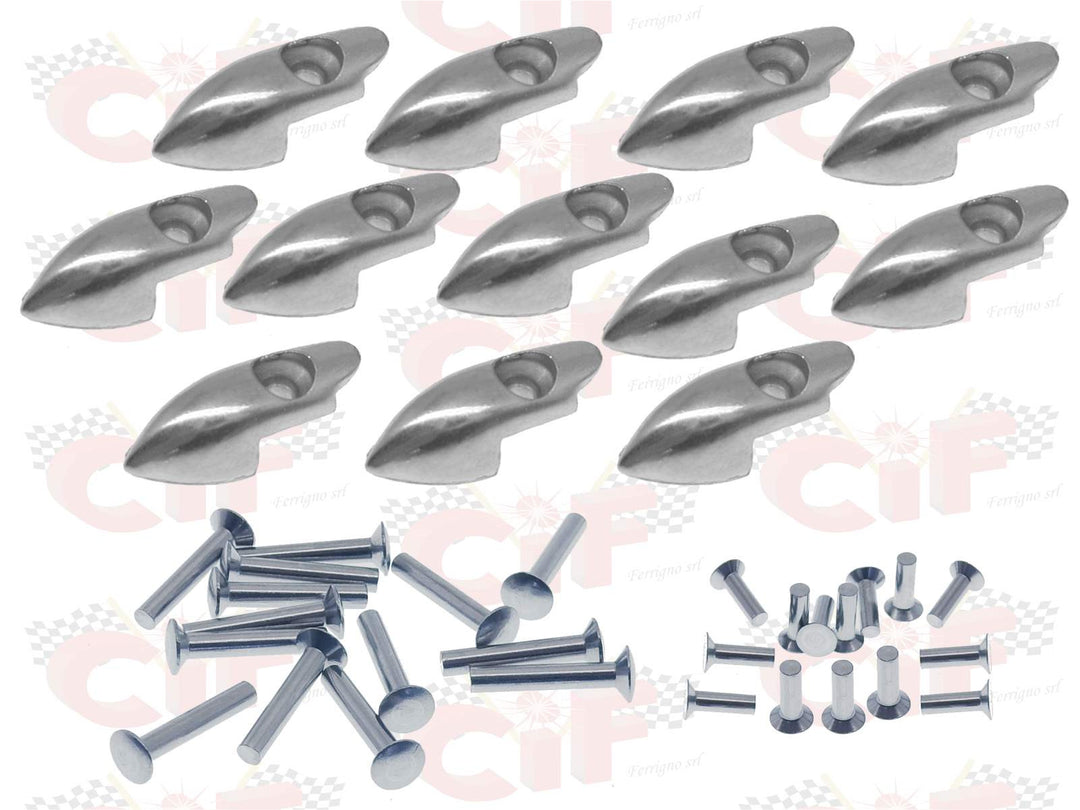 Kit puntali + ribattini per strisce pedana Vespa 50 L N R Special 125 ET3