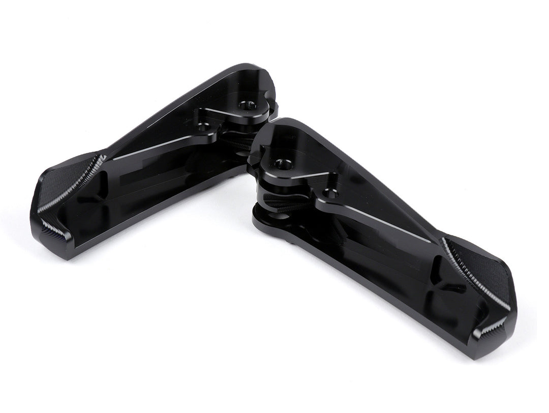 Coppia pedali poggiapiedi neri passeggero Vespa GTV GTS SUPER SPORT 125 250 300