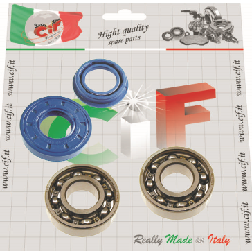 Kit cuscinetti e paraoli albero motote scooter Minarelli 50