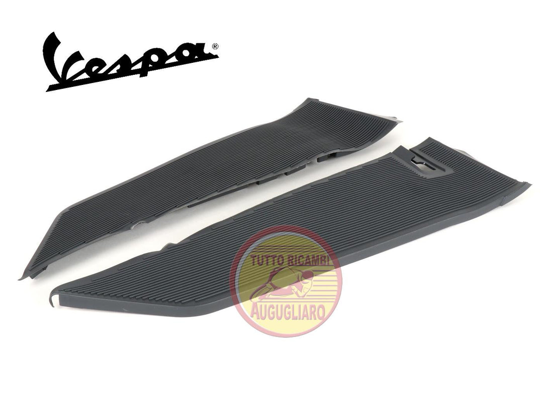 Coppia tappeti pedana grigi in gomma Vespa PK XL RUSH N FL