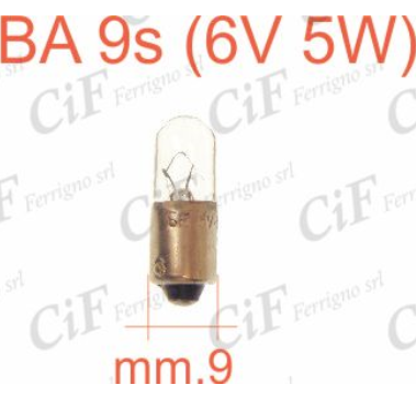 Lampada 6V 5W faro anteriore Vespa VNA - VNB - GS - PK