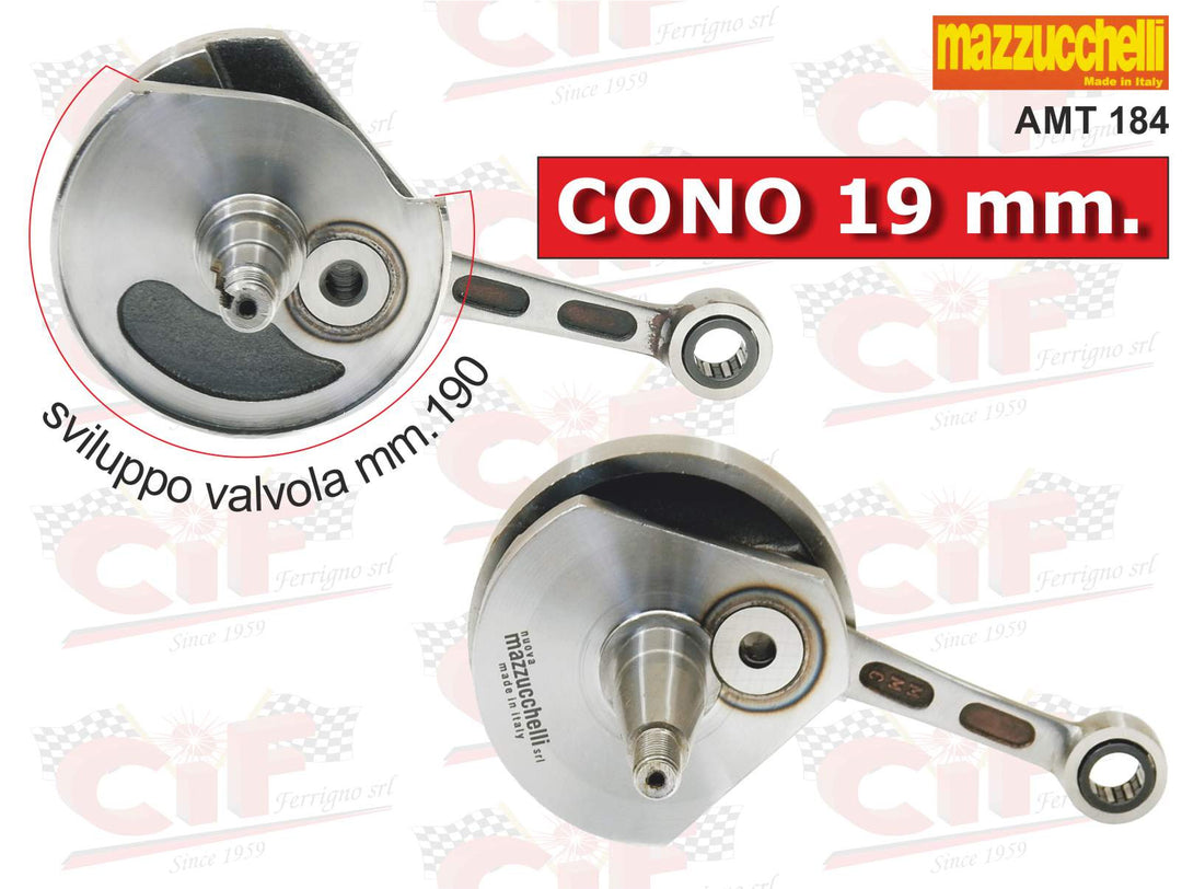 Albero motore Mazzucchelli super competizione corsa 43 cono 19 Vespa 50