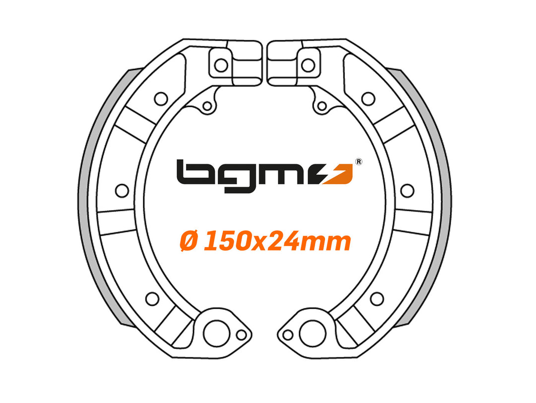 Ganasce freno anteriori posteriori BGM Vespa PE PX 125 150 200 - PK