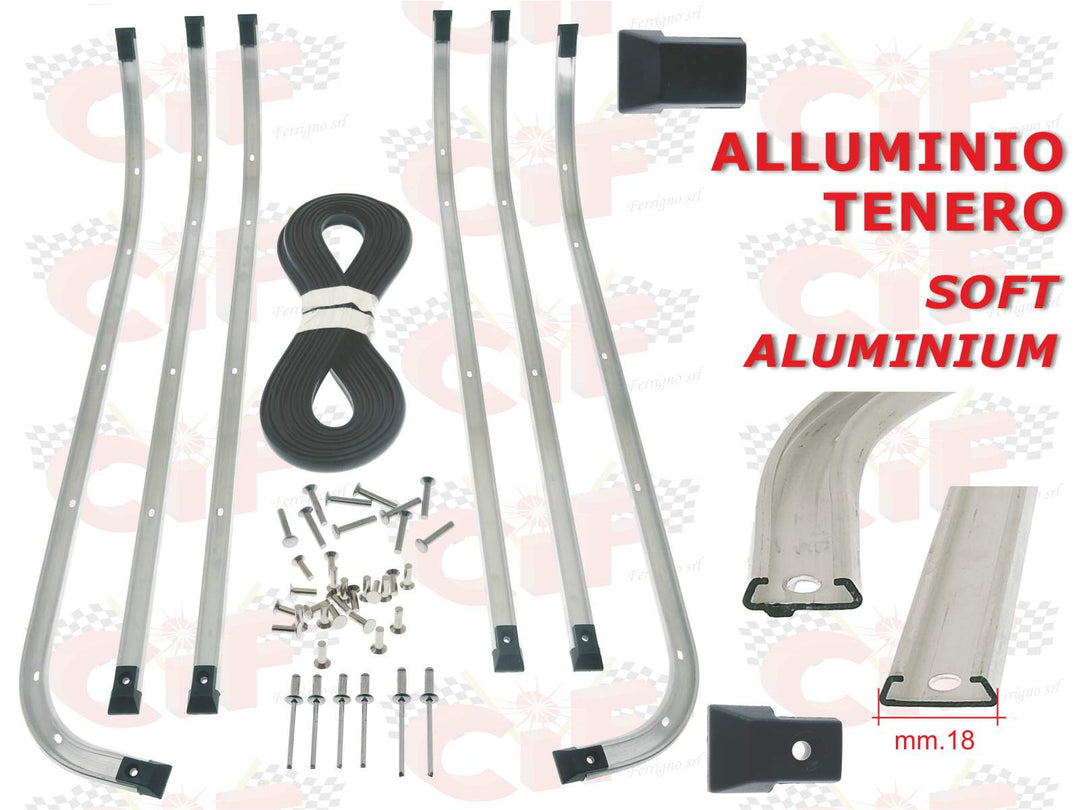 Kit strisce pedana per Vespa PE PX 125 150 200 fino all'83