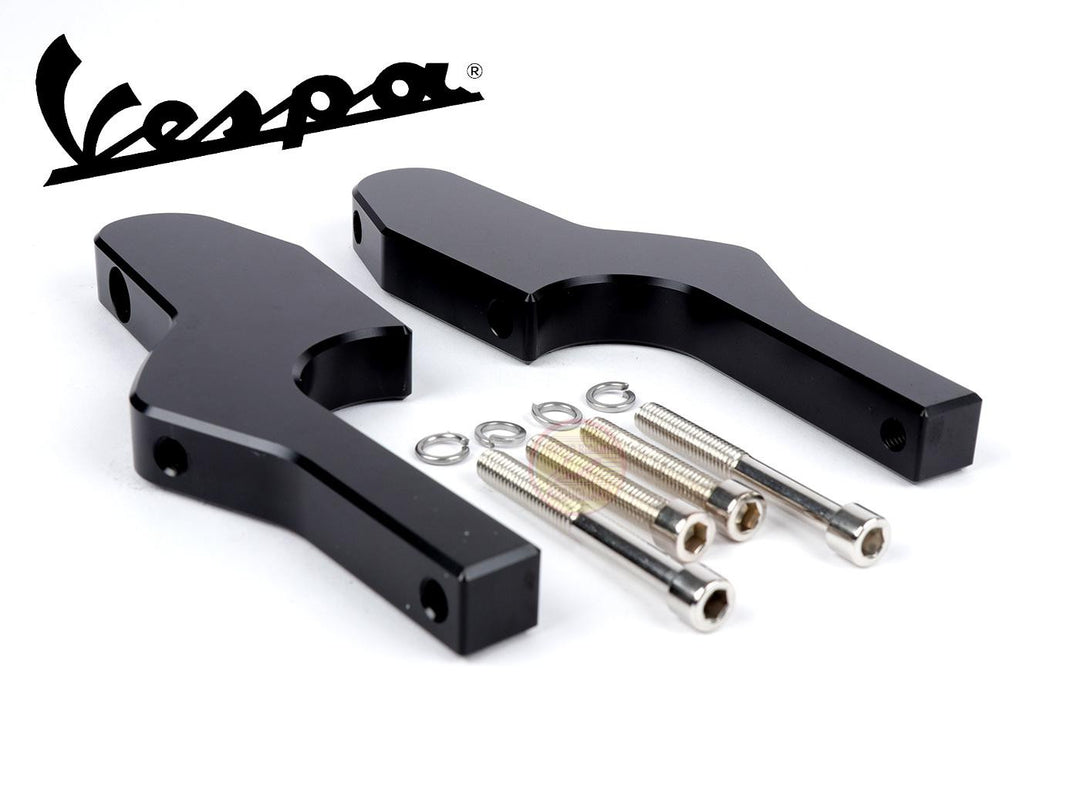 Arretratori poggiapiedi passeggero neri Vespa GTS SUPER 125 250 300