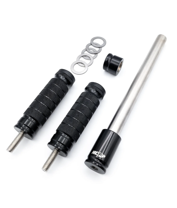 Kit pedali poggiapiedi Piaggio Ciao SI Bravo Boxer Boss acciaio inox