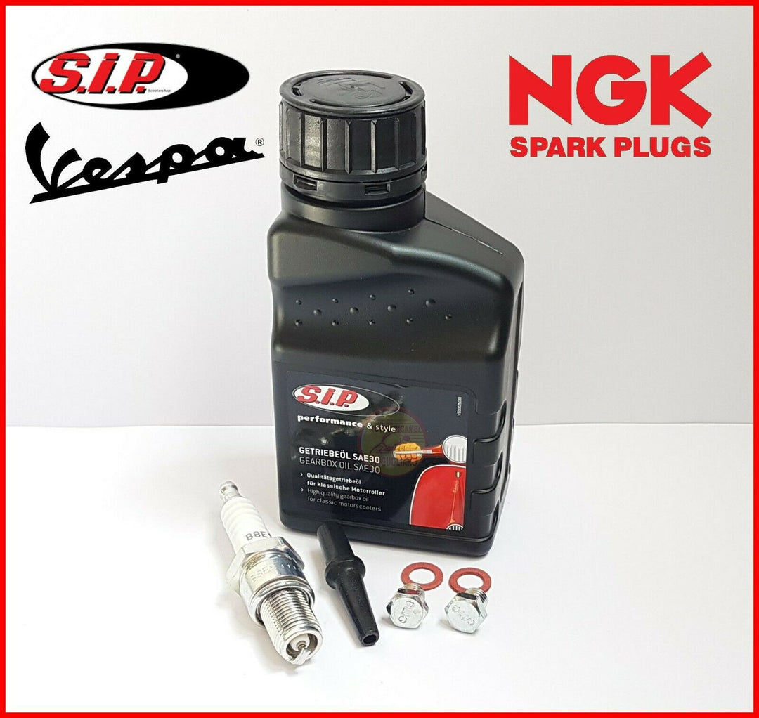 Kit olio motore trasmissione Sae 30 SIP Vespa 50 Special L N R 125 ET3