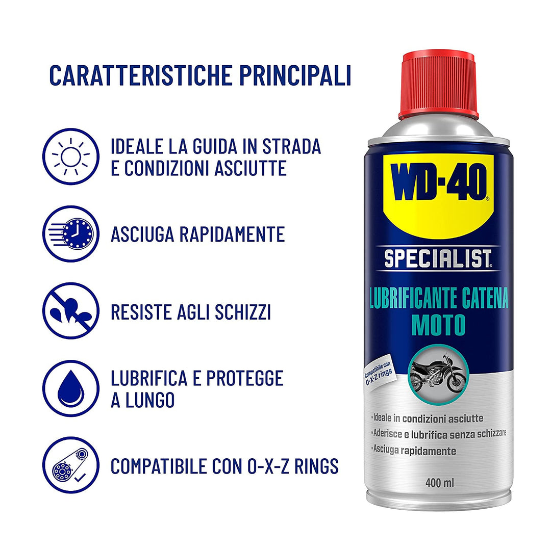 Lubrificante catena Moto specialist WD-40 400ml