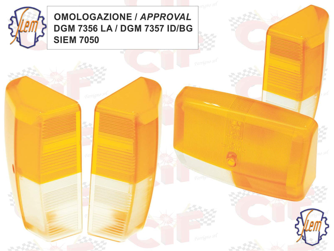 Plastiche frecce anteriori Piaggio Ape MP 501 601 V 220 1978-1983