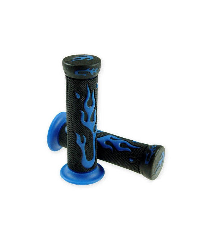 Manopole nere/blu universali Scooter Moto Vespa