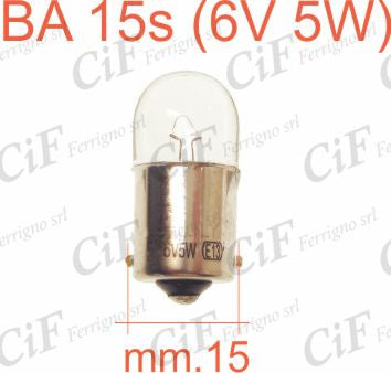 Lampada 6V 5Watt luce posizione anteriore/posteriore