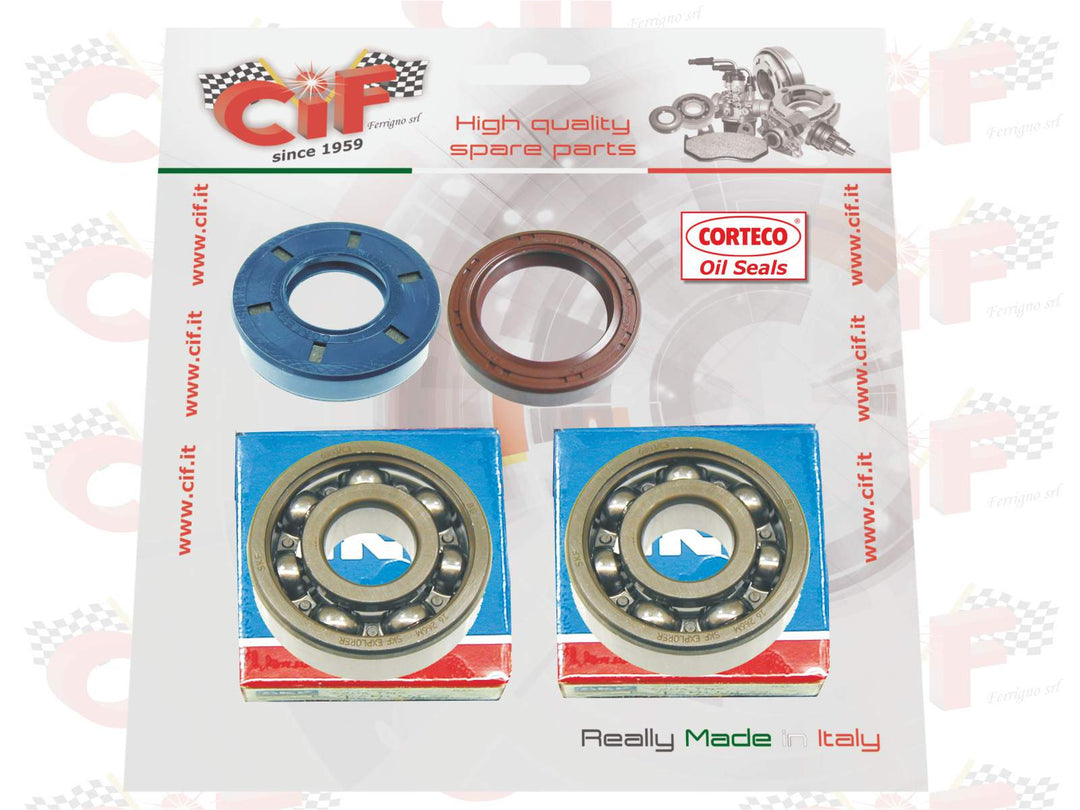 Kit cuscinetti e paraoli albero motore Minarelli AM6