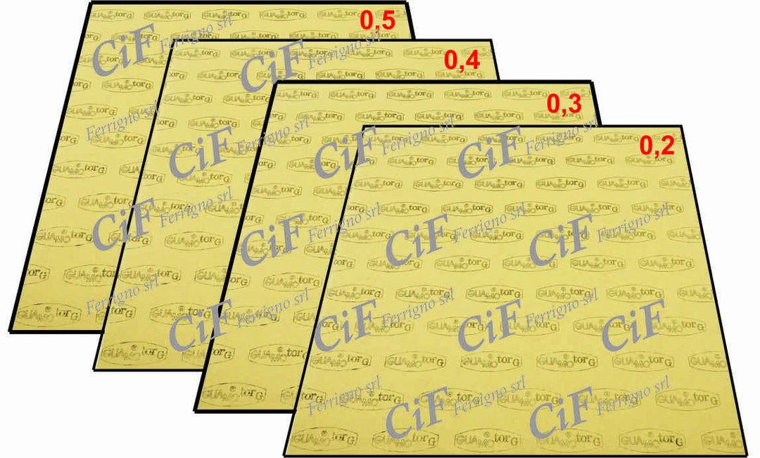 Kit 4 fogli di carta 480x480mm per guarnizioni motore